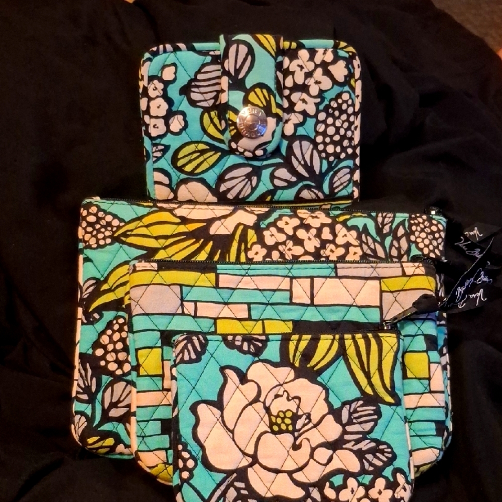 Floral Patterned Wallet And 3pk Set